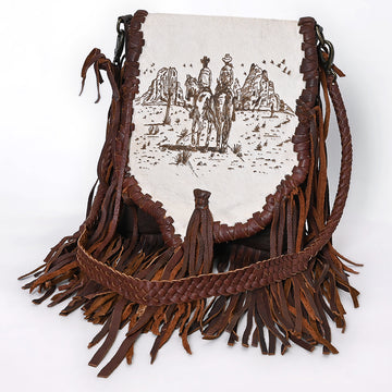 American Darling Crossbody Hair On Full Grain Genuine Western Leather Women Bag | Handbag Purse for Cute